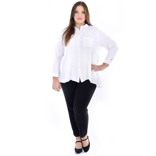 Bluzka FBZ1055 BIAŁY ze sklepu fokus.pl w kategorii Bluzki damskie - zdjęcie 186625722