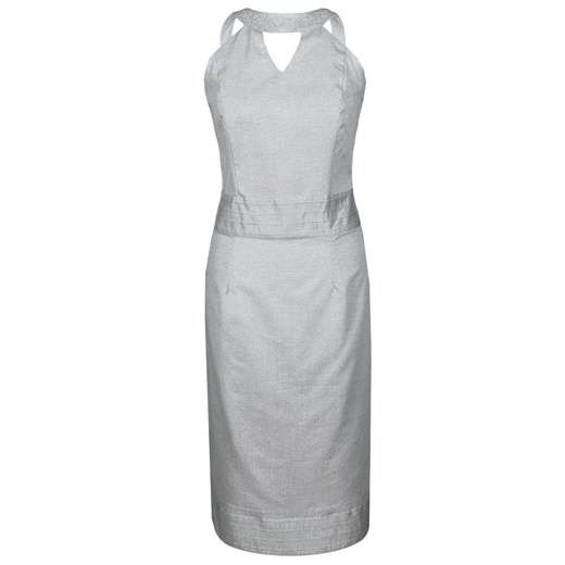 Sukienka FSU673 SZARY JASNY + SREB ze sklepu fokus.pl w kategorii Sukienki - zdjęcie 186625933