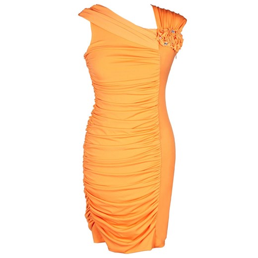 Sukienka FSU198 POMARAŃCZOWY JASNY ze sklepu fokus.pl w kategorii Sukienki - zdjęcie 186625944