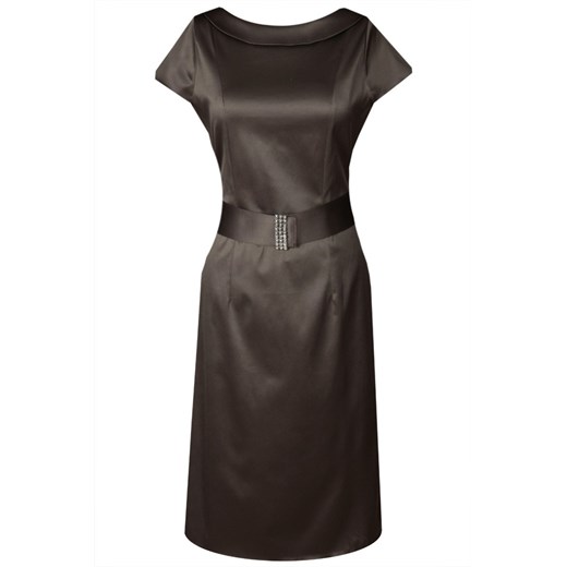 Sukienka FSU199 CZEKOLADOWY CIEMNY ze sklepu fokus.pl w kategorii Sukienki - zdjęcie 186626073