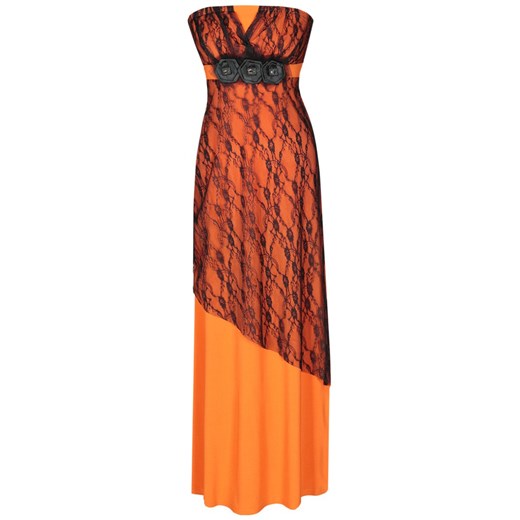 Sukienka FSU141 POMARAŃCZOWY ze sklepu fokus.pl w kategorii Sukienki - zdjęcie 186626222