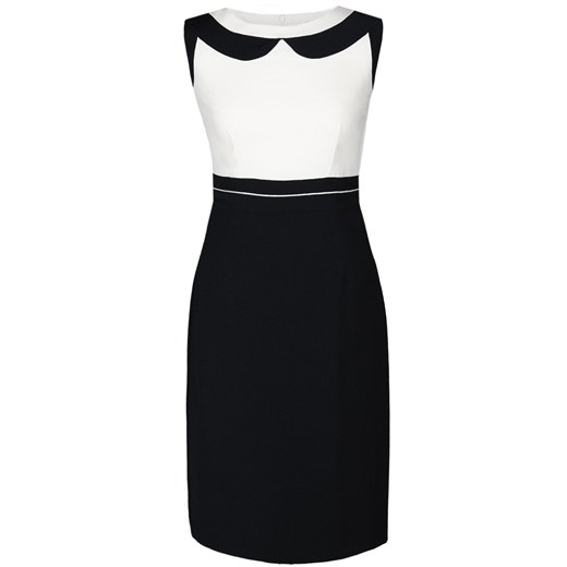 Sukienka FSU266 CZARNY EKRI ze sklepu fokus.pl w kategorii Sukienki - zdjęcie 186626752