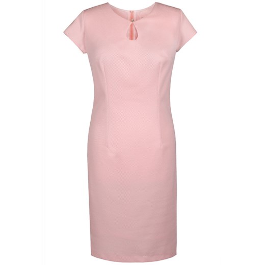 Sukienka FSU874 ŁOSOSIOWY JASNY ze sklepu fokus.pl w kategorii Sukienki - zdjęcie 186626804