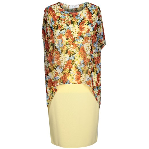 Sukienka FSU620  ŻÓŁTY I+ POMARAŃCZOWY MOCNY ze sklepu fokus.pl w kategorii Sukienki - zdjęcie 186627184