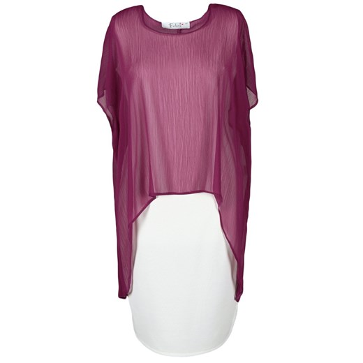 Sukienka FSU620 EKRI + AMARANTOWY ŚREDNI ze sklepu fokus.pl w kategorii Sukienki - zdjęcie 186627401