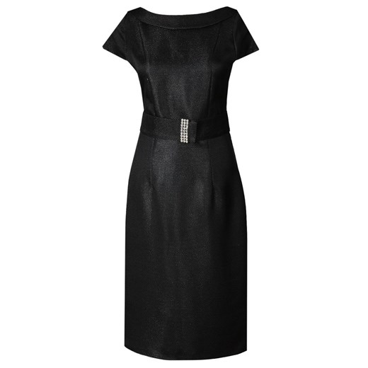 Sukienka FSU199 CZARNY + srebrna nić ze sklepu fokus.pl w kategorii Sukienki - zdjęcie 186627610