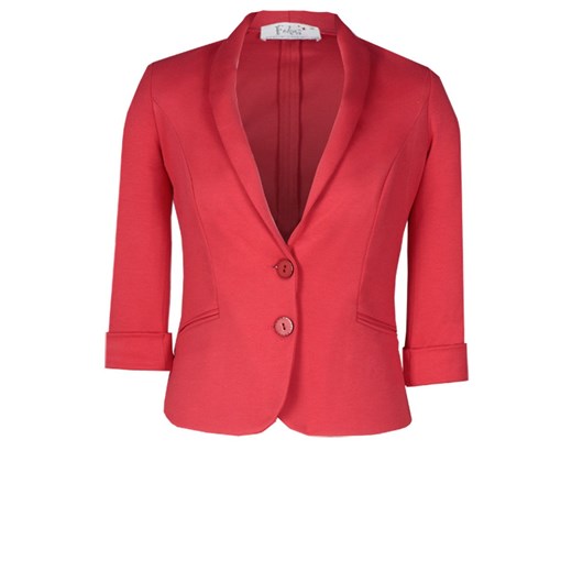 Żakiet FZA353 KORALOWY ze sklepu fokus.pl w kategorii Marynarki damskie - zdjęcie 186627782
