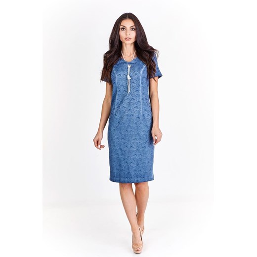 Sukienka FSU929  JEANSOWY jeans ze sklepu fokus.pl w kategorii Sukienki - zdjęcie 186627792