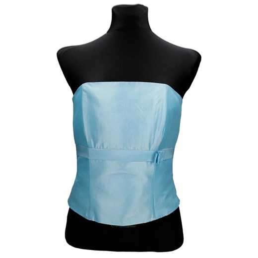 Gorset FGR082  BŁĘKITNY tafta ze sklepu fokus.pl w kategorii Bluzki damskie - zdjęcie 186627873