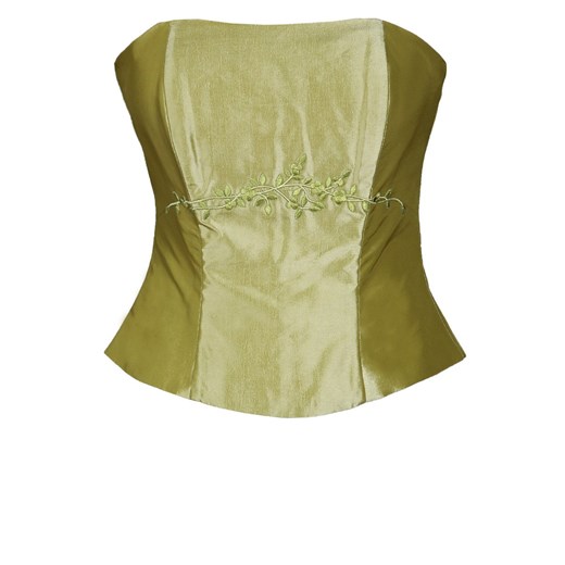 Gorset FGR042 SELEDYNOWY CIEMNY tafta ze sklepu fokus.pl w kategorii Bluzki damskie - zdjęcie 186628370