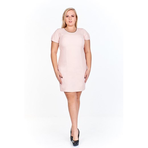 Sukienka FSU975 ŁOSOSIOWY JASNY ze sklepu fokus.pl w kategorii Sukienki - zdjęcie 186628504