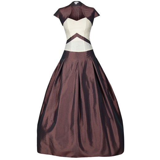 Sukienka FSU083 MIEDZIANO-RÓŻOWY EKRI ze sklepu fokus.pl w kategorii Sukienki - zdjęcie 186628864