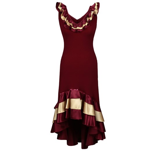 Sukienka FSU102 CZERWONY CIEMNY ze sklepu fokus.pl w kategorii Sukienki - zdjęcie 186629323