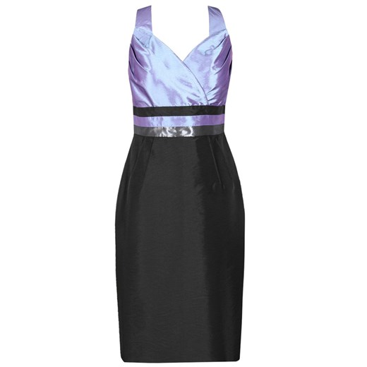 Sukienka FSU191 CZARNY FIOLETOWO NIEBIESKI ze sklepu fokus.pl w kategorii Sukienki - zdjęcie 186629470