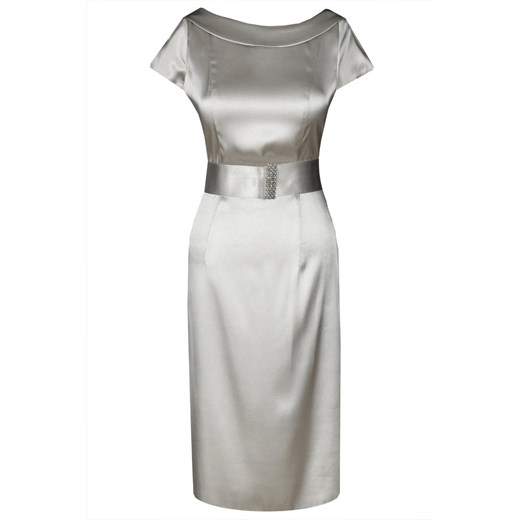 Sukienka FSU199 SZARY JASNY ze sklepu fokus.pl w kategorii Sukienki - zdjęcie 186629640