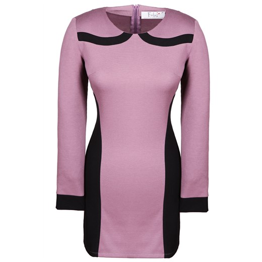 Tunika FTU320 CZARNY RÓŻOWY BRUDNY ze sklepu fokus.pl w kategorii Bluzki damskie - zdjęcie 186629682