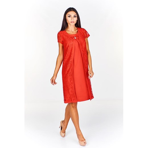 Sukienka FSU780 CZERWONY ze sklepu fokus.pl w kategorii Sukienki - zdjęcie 186629822