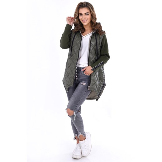 Kurtka FKU1124 OLIWKOWY ze sklepu fokus.pl w kategorii Kurtki damskie - zdjęcie 186629951