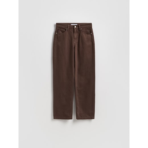 Reserved - Jeansy straight fit - dark grey jeans Reserved 38 Reserved