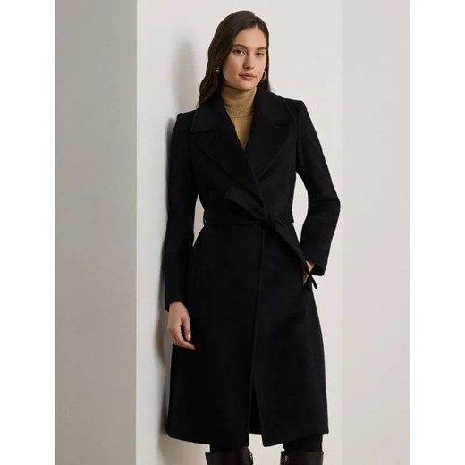 LAUREN RALPH LAUREN Wełniany płaszcz | z dodatkiem kaszmiru ze sklepu Gomez Fashion Store w kategorii Płaszcze damskie - zdjęcie 186631721
