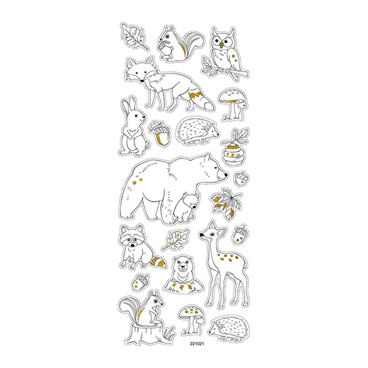 folia PAPER Naklejki (4 szt.) &quot;Nature&quot; do kolorowania Folia Paper onesize okazyjna cena Limango Polska