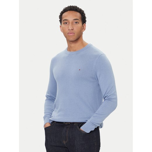 Tommy Hilfiger Sweter Essential Ssnl MW0MW39999 Niebieski Regular Fit ze sklepu MODIVO w kategorii Swetry męskie - zdjęcie 186633923
