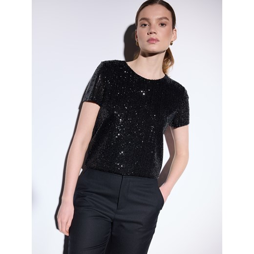 Mohito - Czarna bluzka z ozdobnym tyłem - czarny Mohito XS Mohito