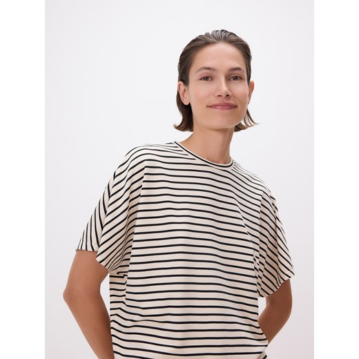 Reserved - T-shirt oversize z modalem - wielobarwny ze sklepu Reserved w kategorii Bluzki damskie - zdjęcie 186634814