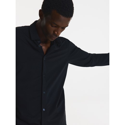 Reserved - Gładka koszula slim fit - czarny Reserved S okazja Reserved