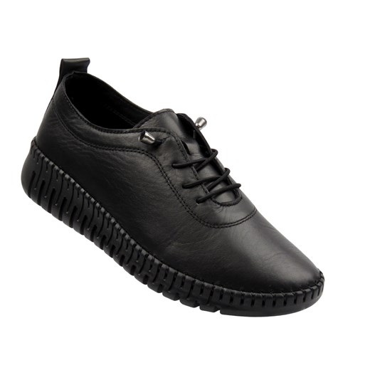 Wygodne półbuty damskie czarne Sokolski 4000 ze sklepu ulubioneobuwie w kategorii Półbuty damskie - zdjęcie 186634910