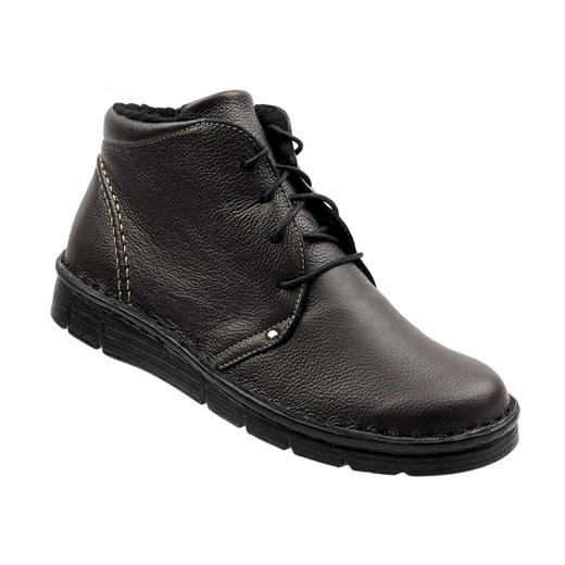 Skórzane botki damskie brązowe Nika Komfort 838 ze sklepu ulubioneobuwie w kategorii Botki - zdjęcie 186634921