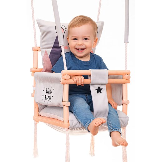 Huśtawka domowa, ogrodowa dla dzieci 3w1 L7-B13 ze sklepu Edinos.pl w kategorii Huśtawki ogrodowe - zdjęcie 186634974