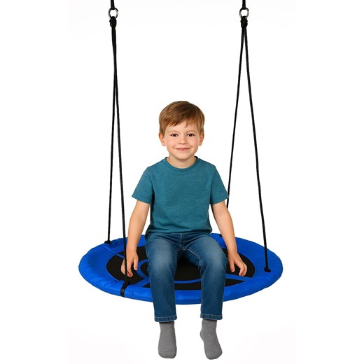 Huśtawka niebieska bocianie gniazdo 100 cm D8-N67 ze sklepu Edinos.pl w kategorii Huśtawki ogrodowe - zdjęcie 186634980