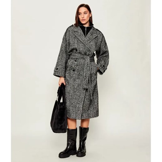 Pinko Wełniany płaszcz ze sklepu Gomez Fashion Store w kategorii Płaszcze damskie - zdjęcie 186635643