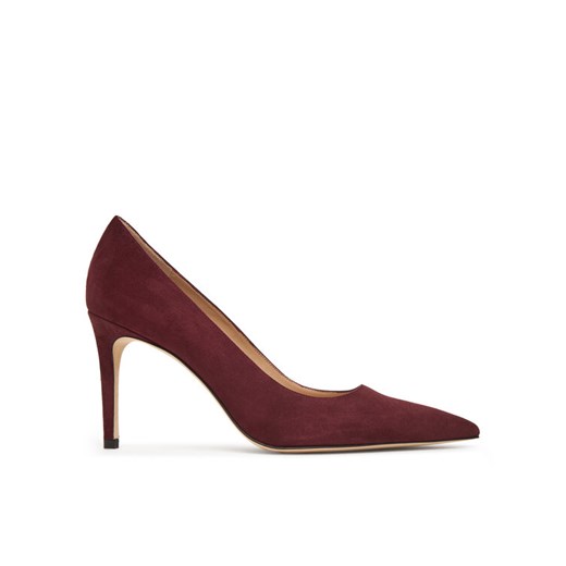 Szpilki Stuart Weitzman Stuart Power 85 SJ948 PY0 Bordowy ze sklepu eobuwie.pl w kategorii Czółenka - zdjęcie 186635780