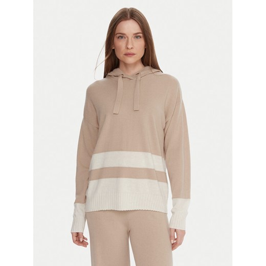 United Colors Of Benetton Sweter 102HE203V Beżowy Boxy Fit ze sklepu MODIVO w kategorii Swetry damskie - zdjęcie 186636591