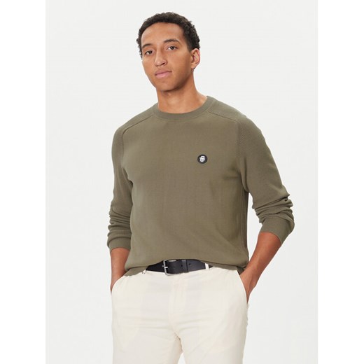 BOSS Sweter C-Illian 50543136 Beżowy Regular Fit ze sklepu MODIVO w kategorii Swetry męskie - zdjęcie 186636592