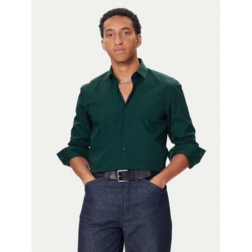 HUGO Koszula Kenno 50289499 Zielony Slim Fit ze sklepu MODIVO w kategorii Koszule męskie - zdjęcie 186636600