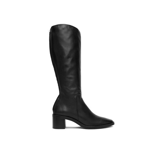 Calvin Klein Kozaki Block Heel Knee Boot Lth HW0HW02812 Czarny ze sklepu MODIVO w kategorii Kozaki damskie - zdjęcie 186636660