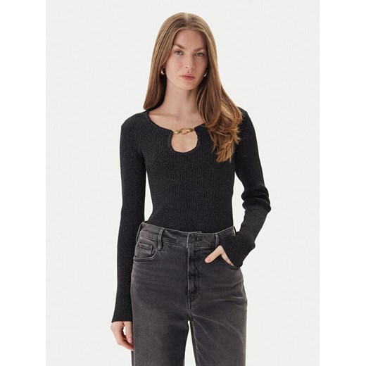 Just Cavalli Sweter 79PAFM10 CMR04 Czarny Slim Fit ze sklepu MODIVO w kategorii Swetry damskie - zdjęcie 186636692