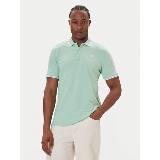G-Star Raw Polo Dunda D17127-5864 Zielony Slim Fit ze sklepu MODIVO w kategorii T-shirty męskie - zdjęcie 186636710