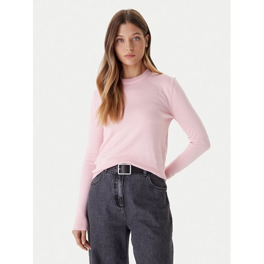 Calvin Klein Sweter LV044D370G Różowy Regular Fit ze sklepu MODIVO w kategorii Swetry damskie - zdjęcie 186636733