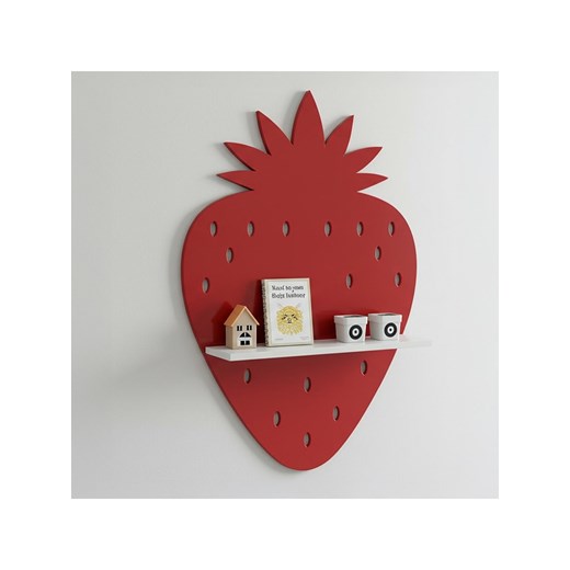 Woody Kids Regał ścienny w kolorze biało-czerwonym - 33 x 35 x 10 cm - id: 16980929 - marki Woody Kids - 186638271 Woody Kids Regał ścienny w kolorze biało-czerwonym - 33 x 35 x 10 cm ze sklepu Limango Polska w kategorii Meble dziecięce - zdjęcie 186638271