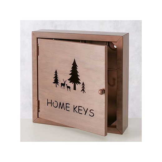 Boltze Skrzynka w kolorze jasnobrązowym na klucze - 25,5 x 25,5 cm ze sklepu Limango Polska w kategorii Akcesoria i przechowywanie - zdjęcie 186638514