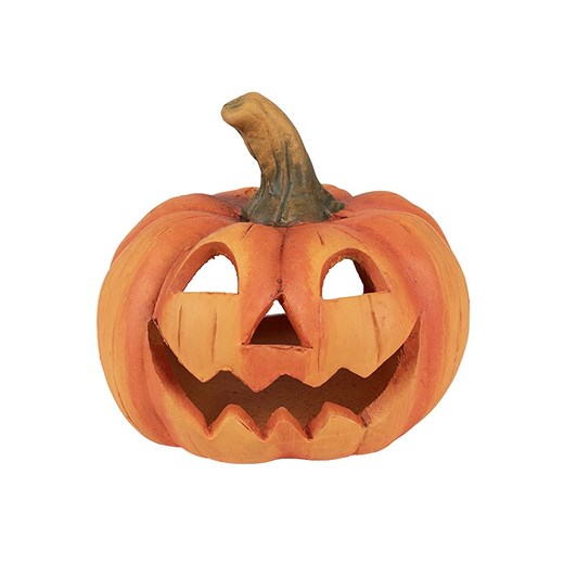 Clayre &amp; Eef Świecznik w kolorze pomarańczowym - wys. 12 x Ø 13 cm ze sklepu Limango Polska w kategorii Świeczniki - zdjęcie 186638600