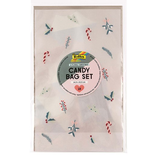 folia PAPER Zestaw torebek &quot;A Floral Christmas&quot; na słodycze - 6+ Folia Paper onesize okazyjna cena Limango Polska