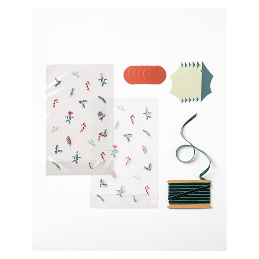 folia PAPER Zestaw torebek &quot;A Floral Christmas&quot; na słodycze - 6+ Folia Paper onesize promocyjna cena Limango Polska