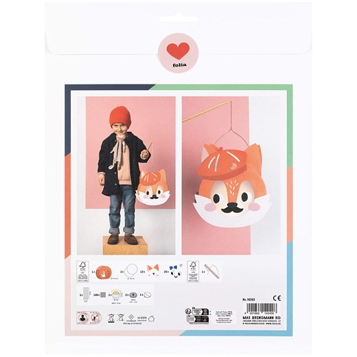 folia PAPER Zestaw w kolorze pomarańczowo-niebieskim do wykonania lampionu - 5+ Folia Paper onesize okazja Limango Polska