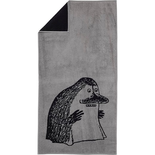 Moomin Ręcznik prysznicowy &quot;The Groke&quot; w kolorze szaro-czarnym - 140 x 70 cm ze sklepu Limango Polska w kategorii Ręczniki - zdjęcie 186638843
