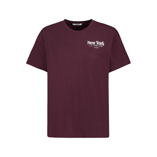 Sublevel Koszulka w kolorze bordowym ze sklepu Limango Polska w kategorii Bluzki damskie - zdjęcie 186638924